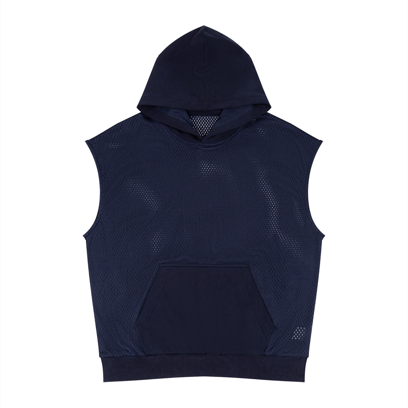O | panel mesh sleeveless hoodie – Arcadia Apparel