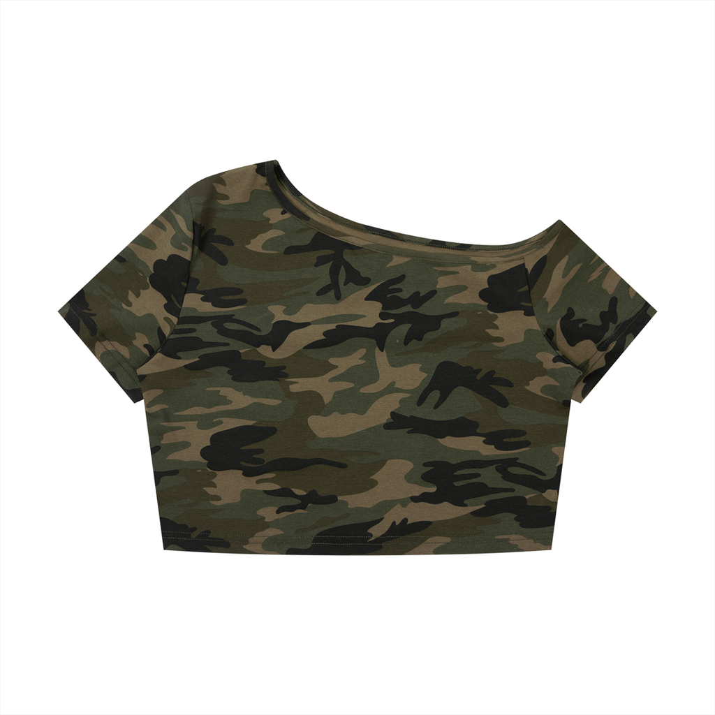 all,arcaprl,women,woman,womens,womans,camo,off,shoulder,crop,tshirt,tee,upper,body,wt0202