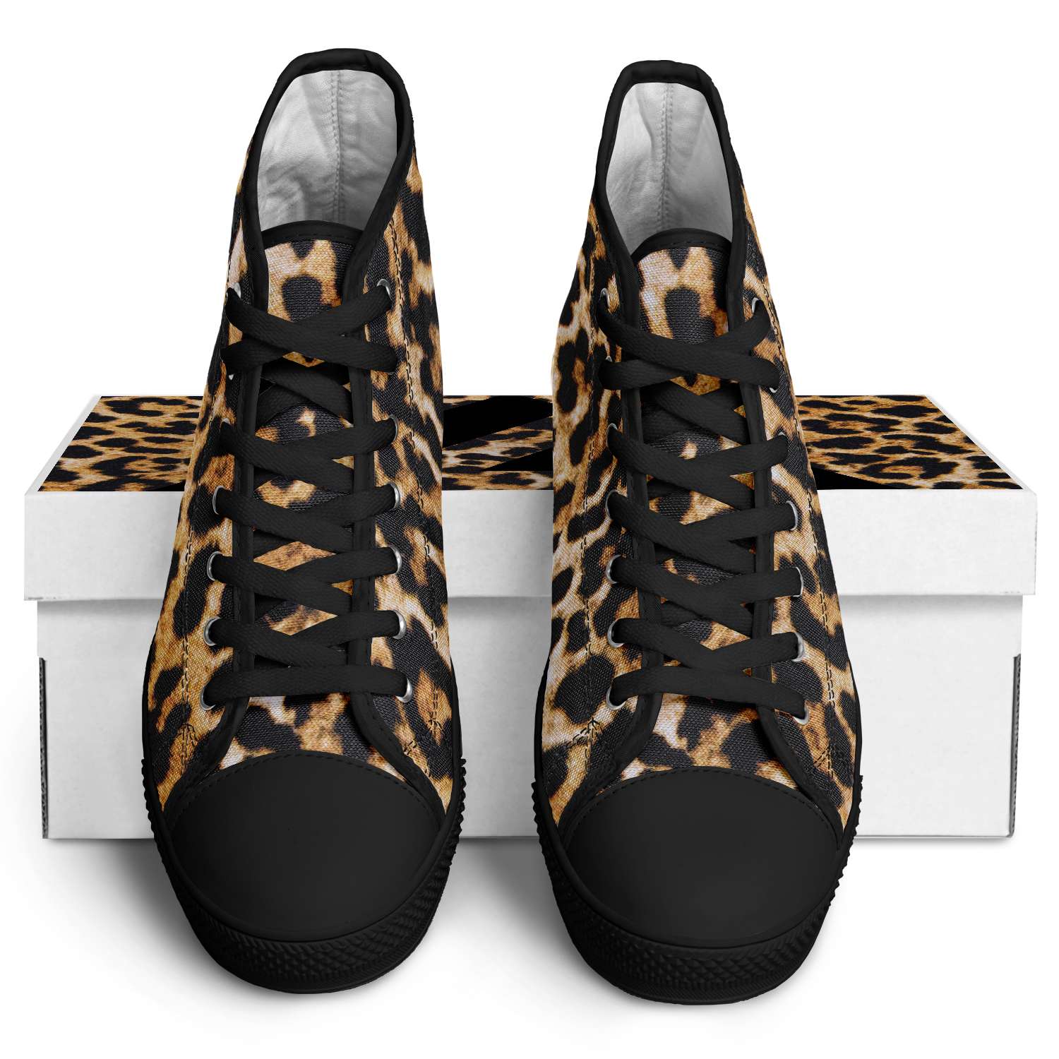 SNE4K | high top | leopard print | black details