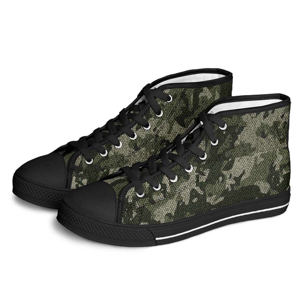 HIGH TOP | green camo | black sole - Arcadia Apparel