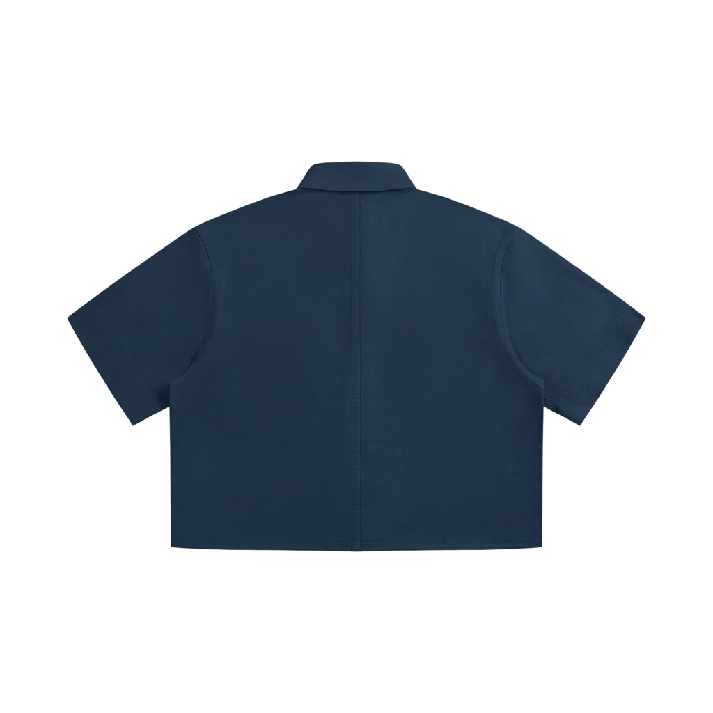 all,arcaprl,crop,short,sleeve,shortsleeve,shirt,collar,collared,100,cotton,upper,body,women,woman,womens,womans,wt0225