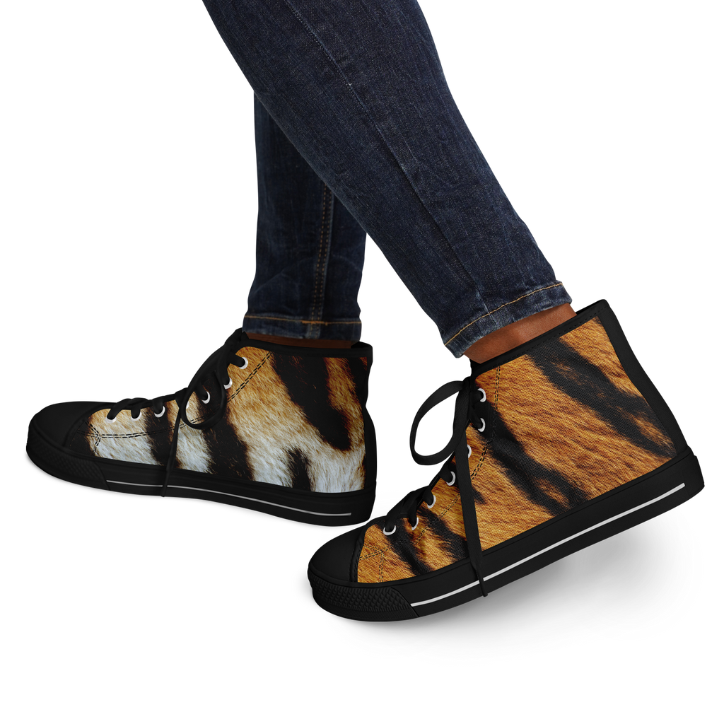 SNE4K | high top | tiger stripes | black details