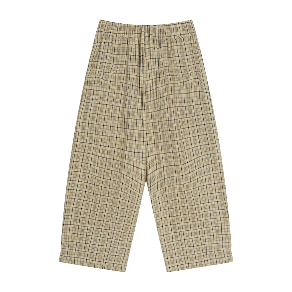 Unisex Plaid Wide Leg Pants