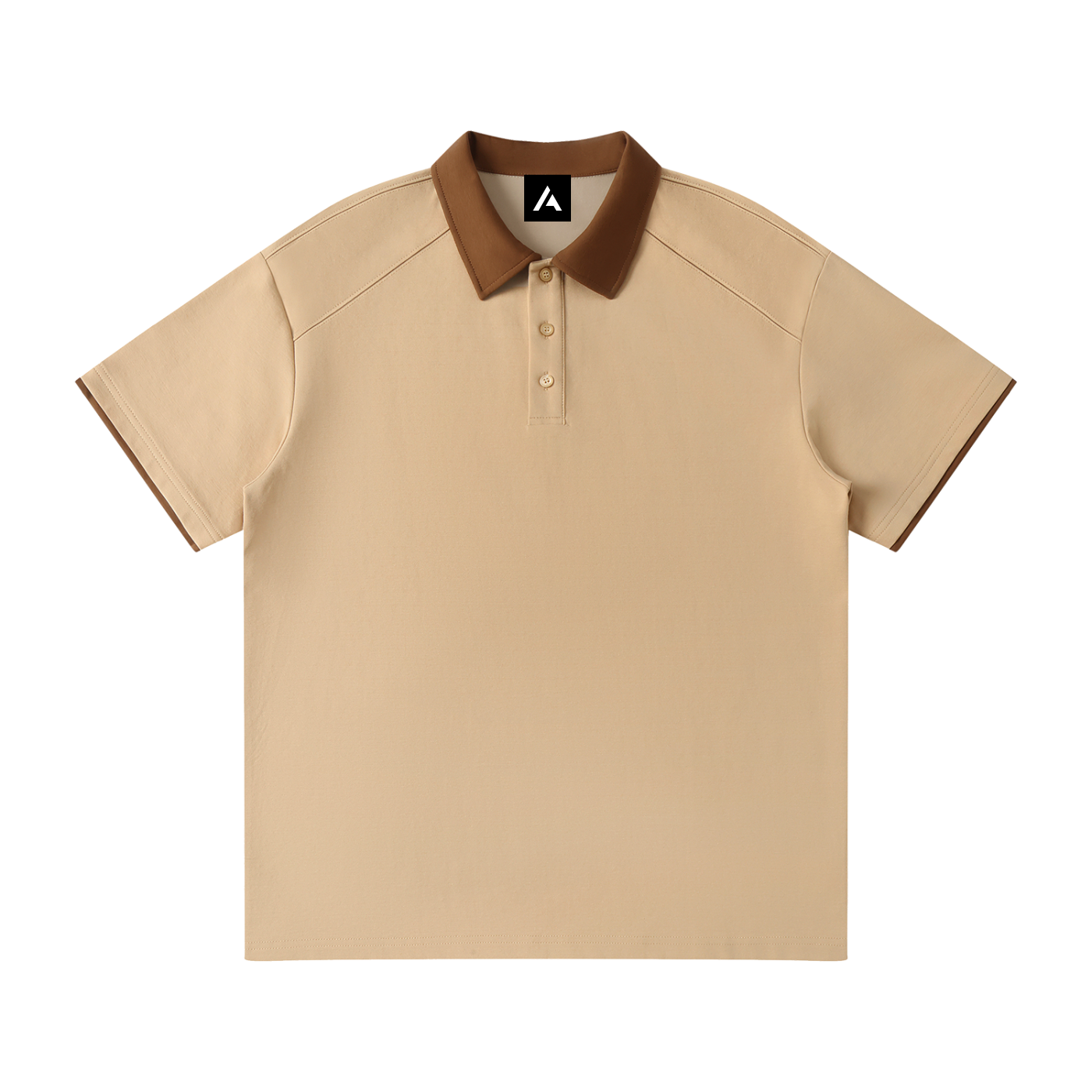 all,contrast,collar,raglan,polo,shirt,one size,one-size,upper,body