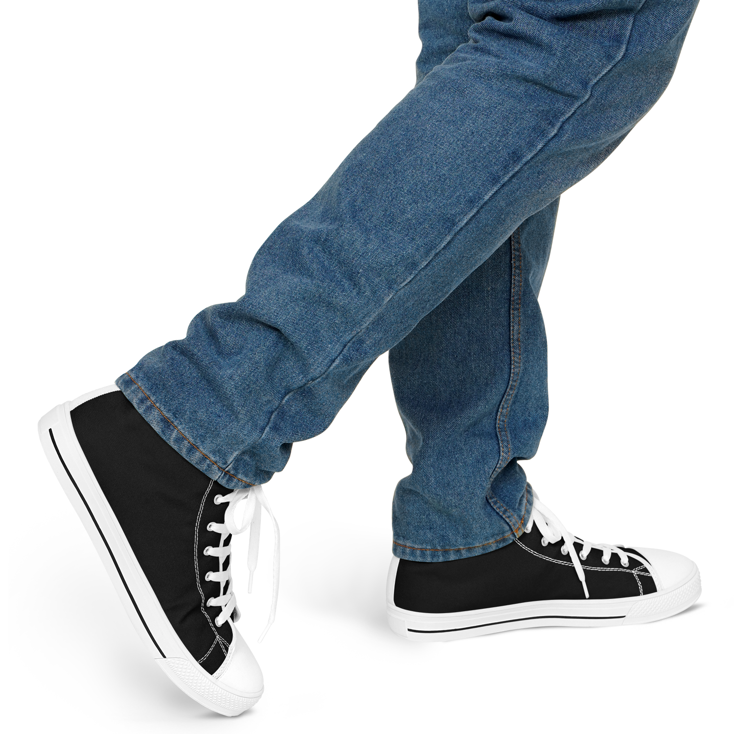N | SNEAK | high top | black heart and stitches - Arcadia Apparel