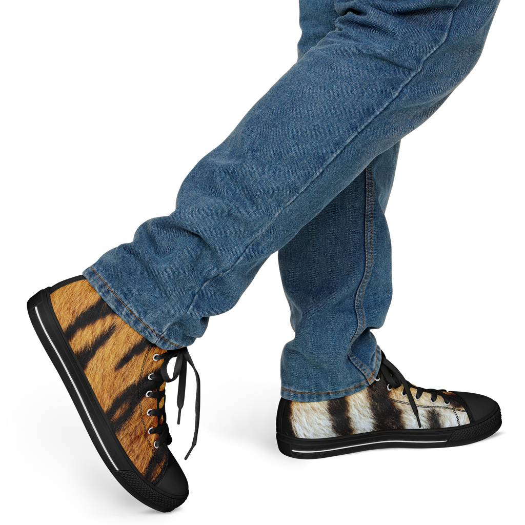 SNE4K | high top | tiger stripes | black details
