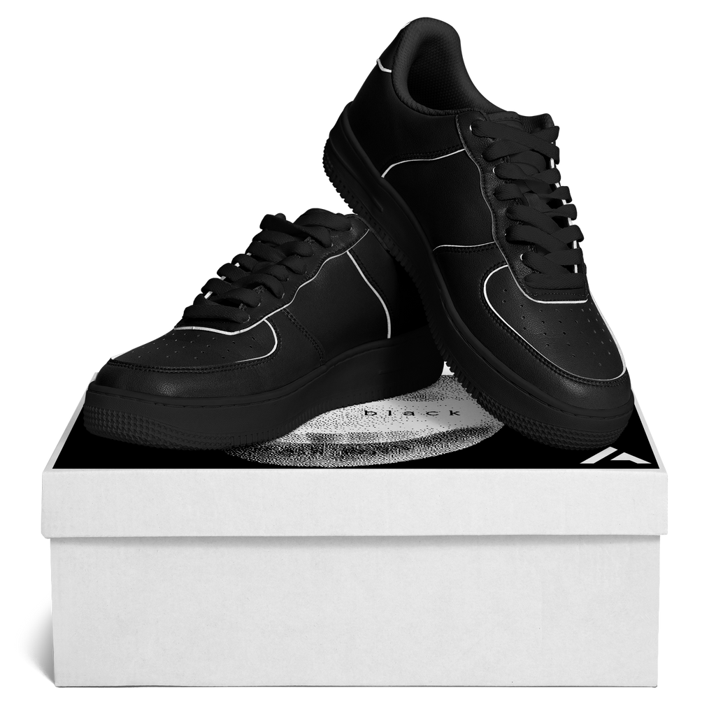 N | core low top | black w/ logo on the heel - Arcadia Apparel