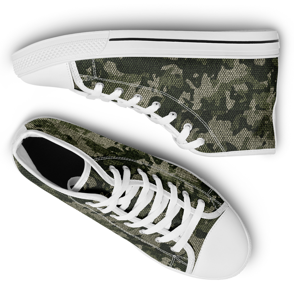 HIGH TOP | green camo | white sole - Arcadia Apparel