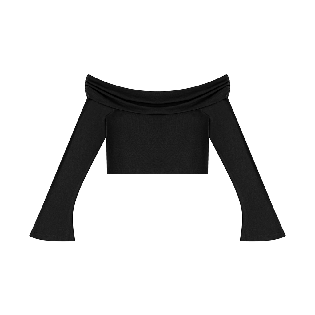 all,arcaprl,womens,upper,body,off,the,shoulder,bell,sleeve,crop,wt0112,tshirt
