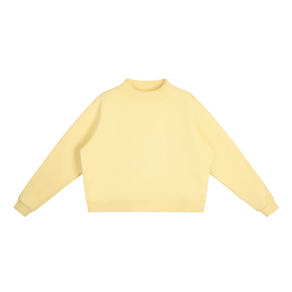 all,arcaprl,womens,womans,women,woman,W,essential,fleece,mock,neck,crew,sweatshirt,upper,body,upperbody