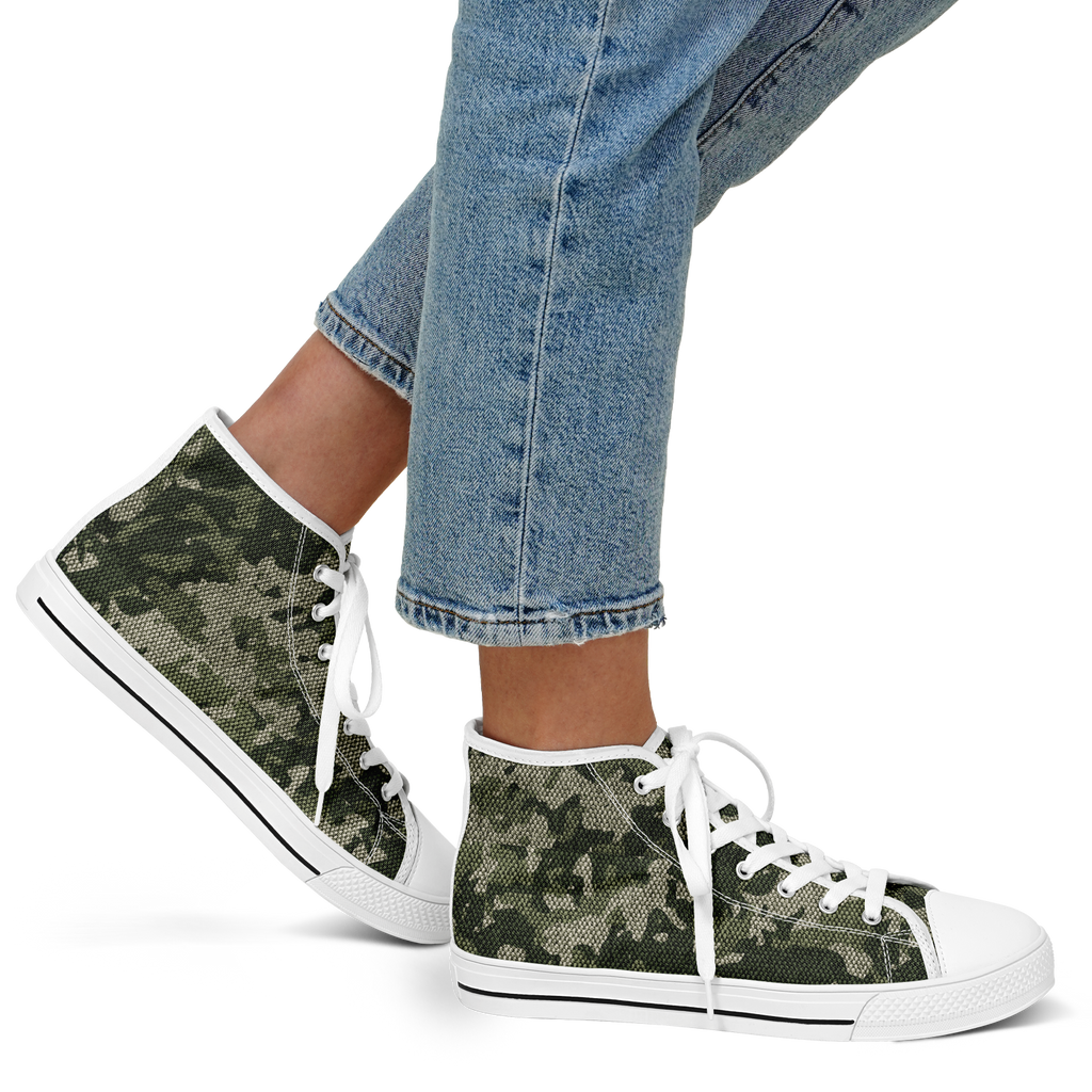 HIGH TOP | green camo | white sole - Arcadia Apparel