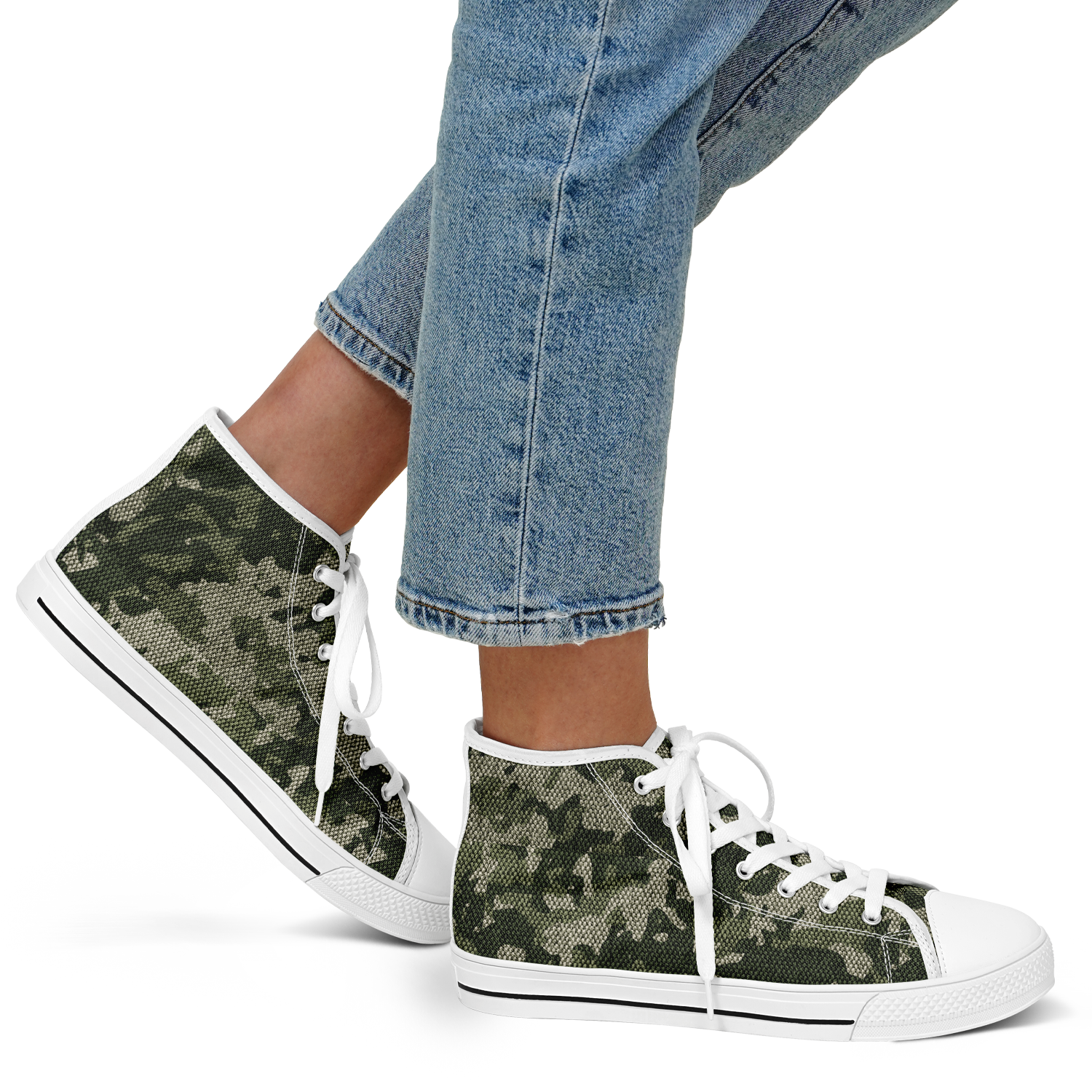HIGH TOP | green camo | white sole - Arcadia Apparel