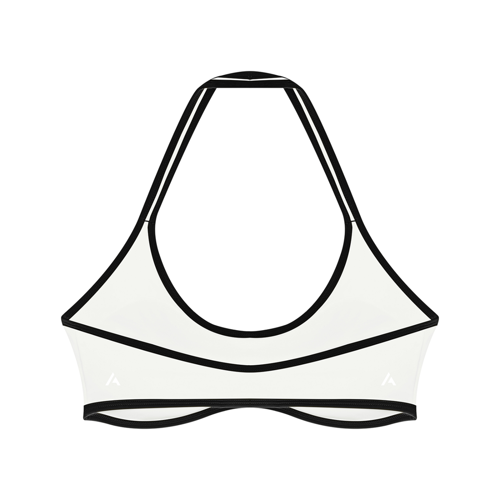 W | halter colour block yoga sports bra
