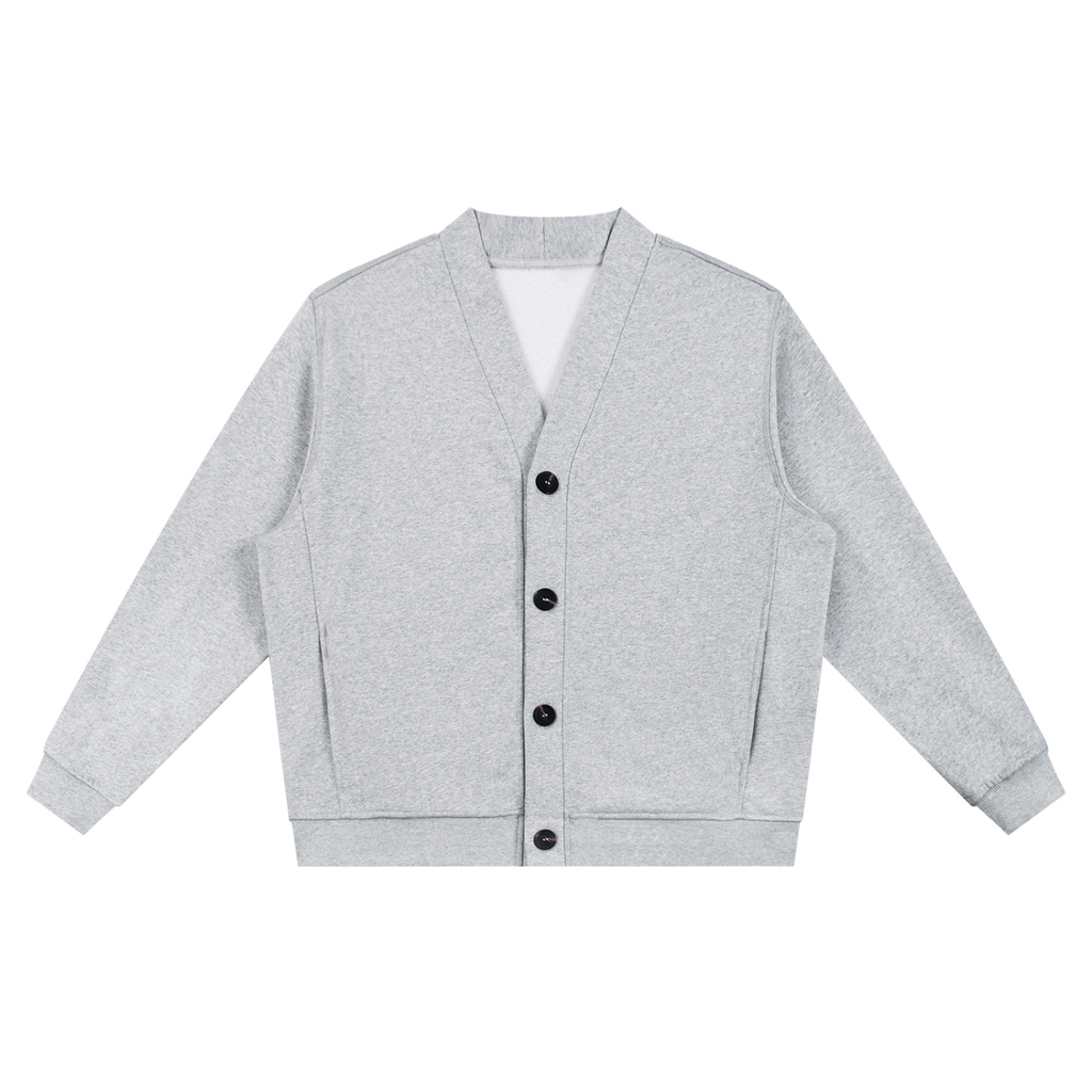 M | essential heavyweight sweat cardigan - Arcadia Apparel