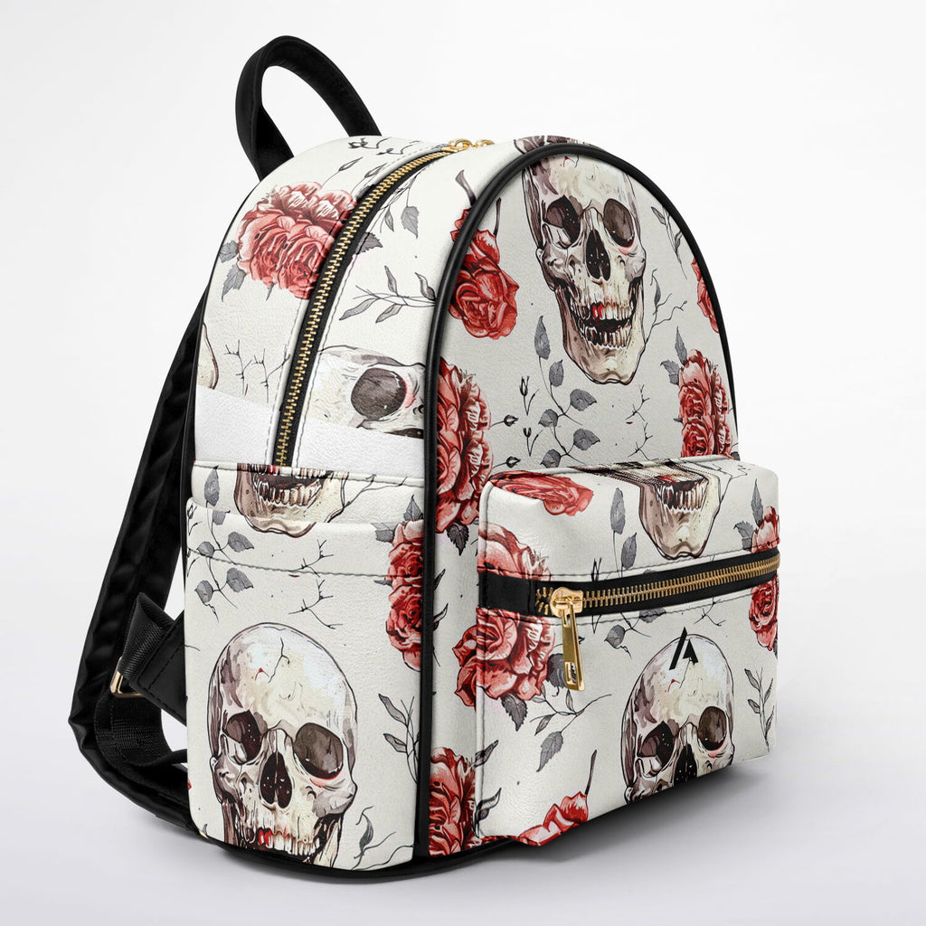 City Mini Backpack | skulls and roses