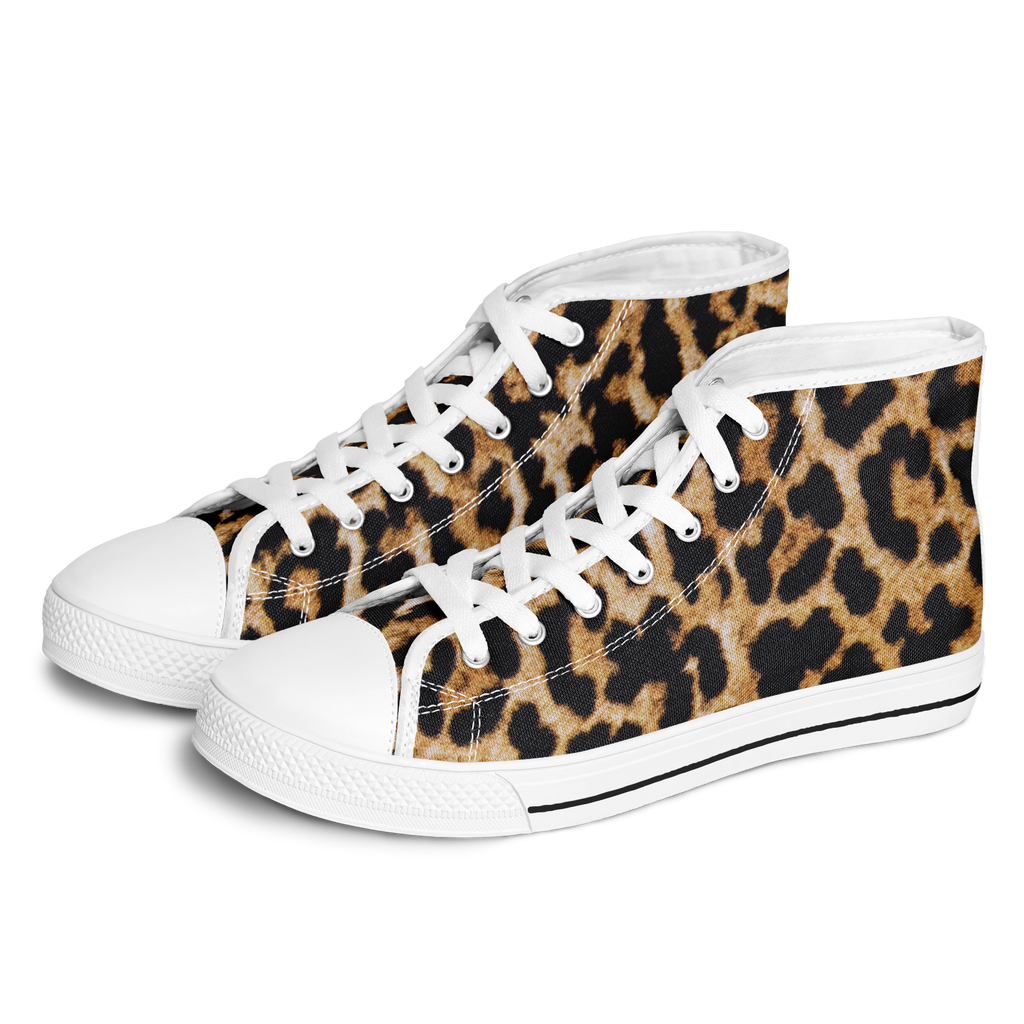 SNE4K | high top | leopard print | white details
