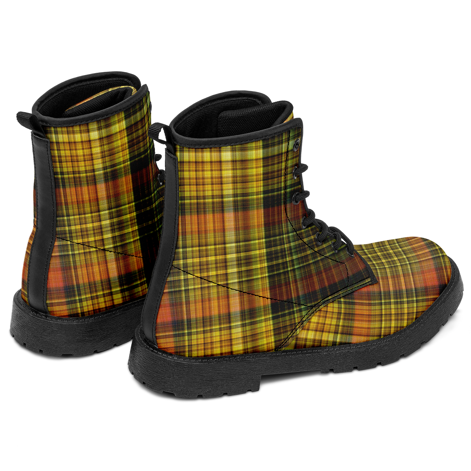 N | city strider boot | yellow plaid - Arcadia Apparel