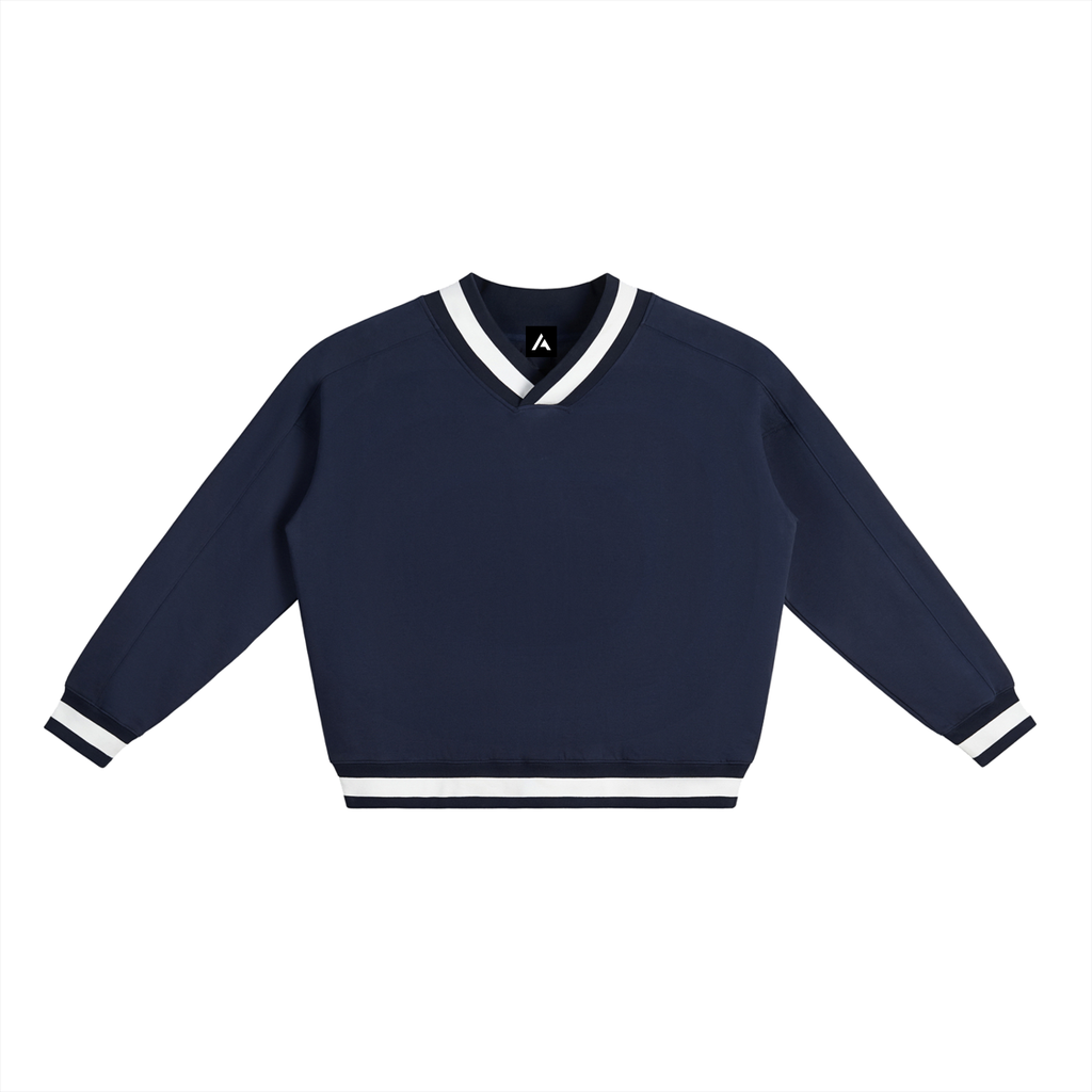 neutral,new,all,v-neck,collar,sweatshirt,boxy,oversized,contrast,nath