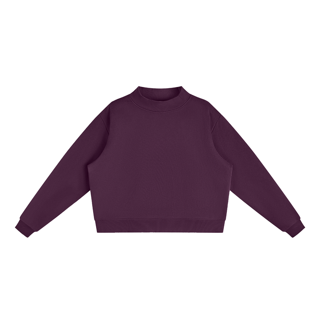 all,arcaprl,womens,womans,women,woman,W,essential,fleece,mock,neck,crew,sweatshirt,upper,body,upperbody