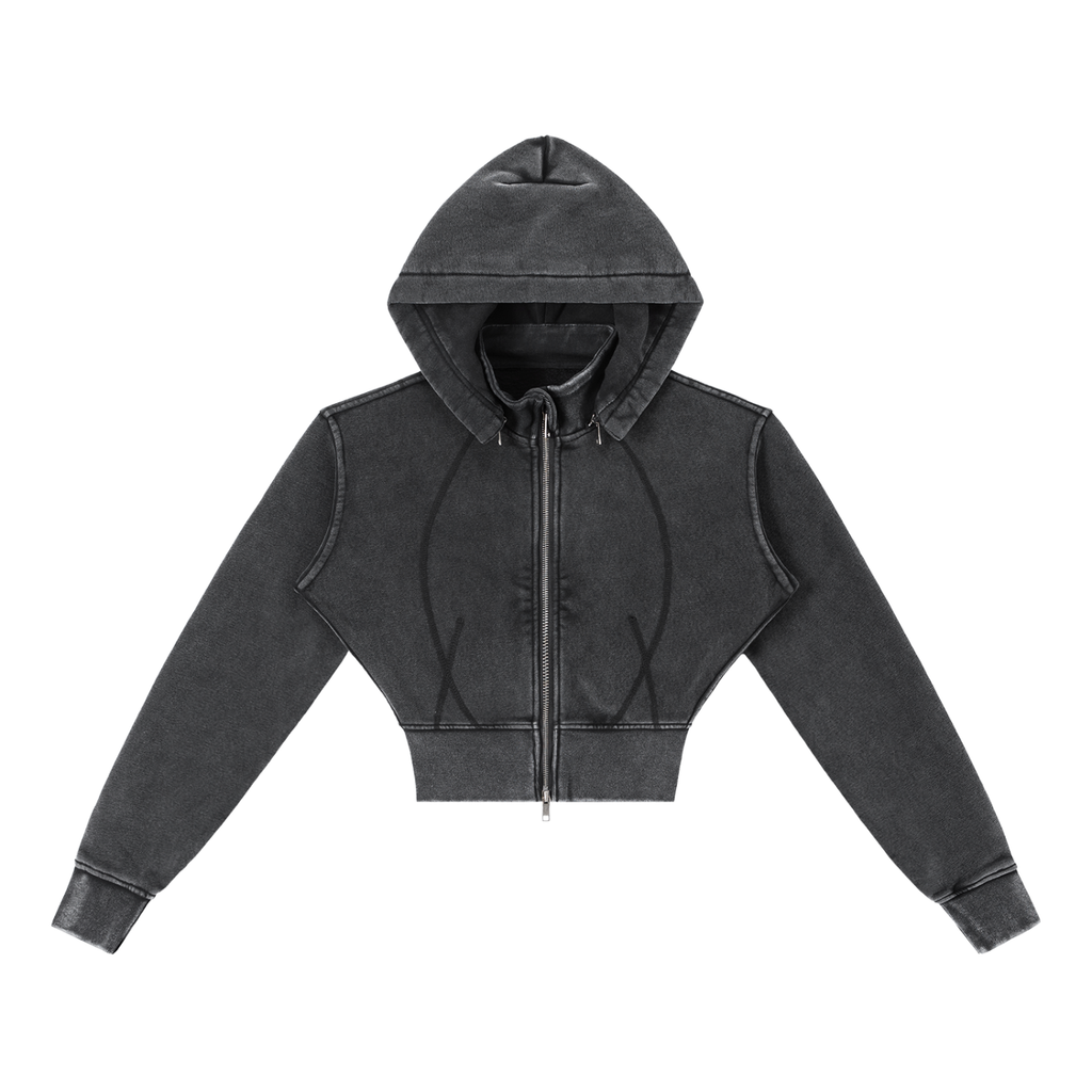 all,arcaprl,arcadia apparel,arcadia,vintage washed,cropped,fleece,hoodie,womens,upper