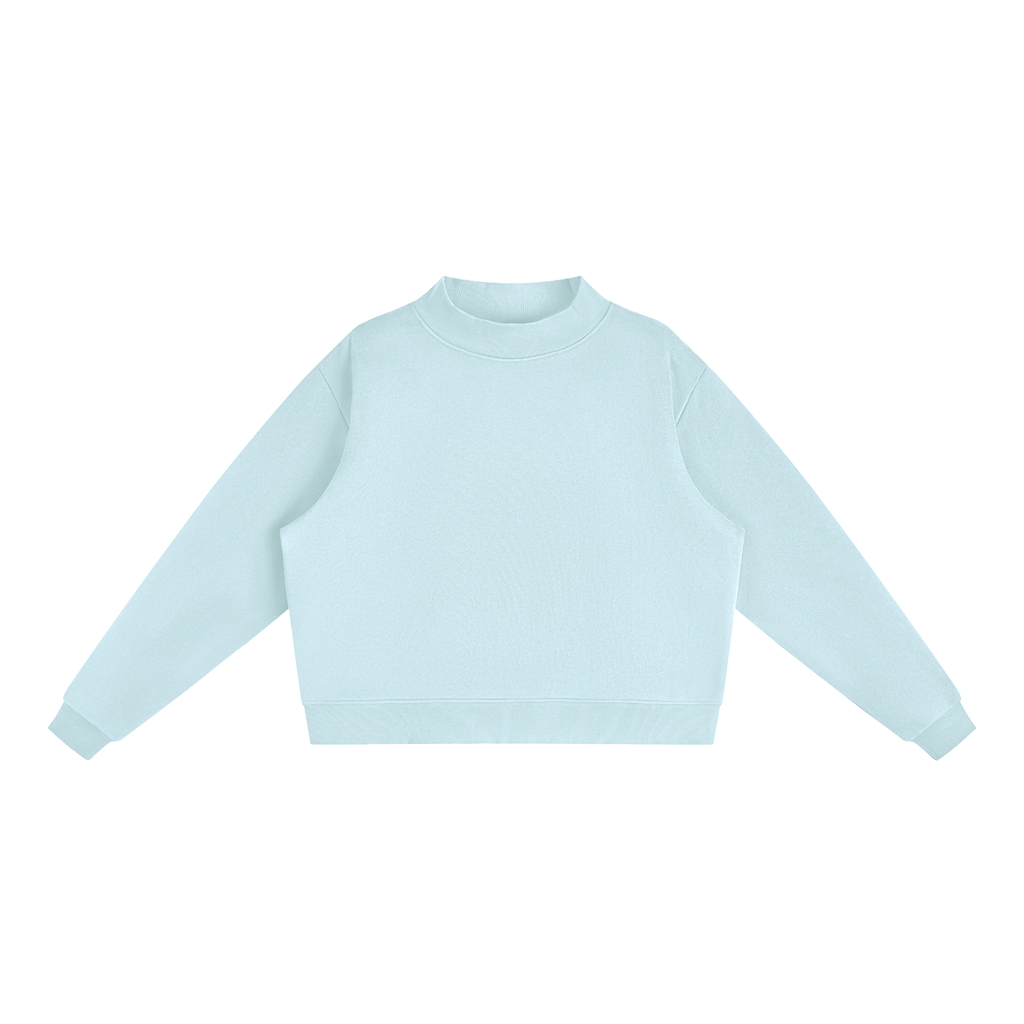 all,arcaprl,womens,womans,women,woman,W,essential,fleece,mock,neck,crew,sweatshirt,upper,body,upperbody