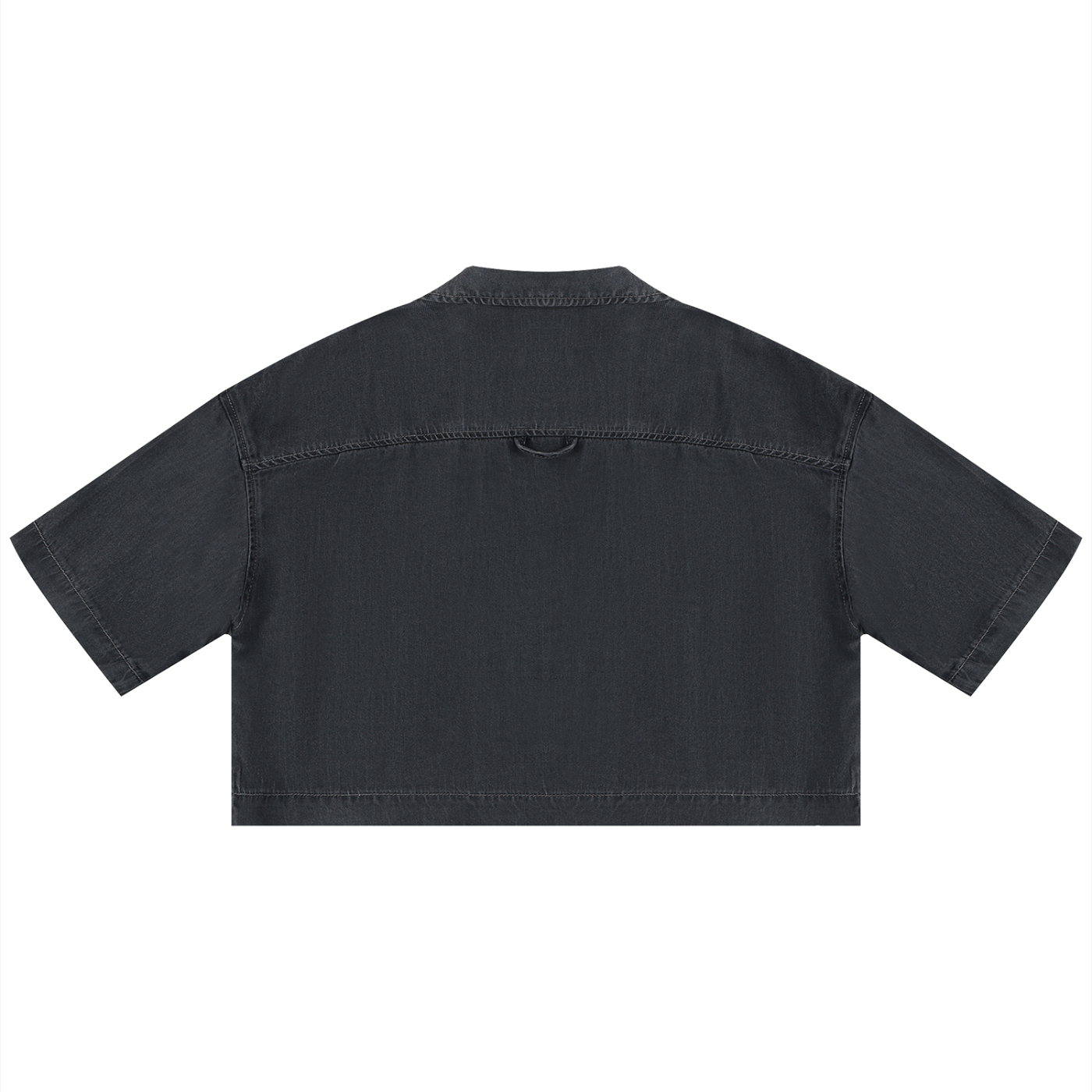 all,arcaprl,vintage,wash,boxy,cropped ,shirt,women's,upper body,100% lyocell
