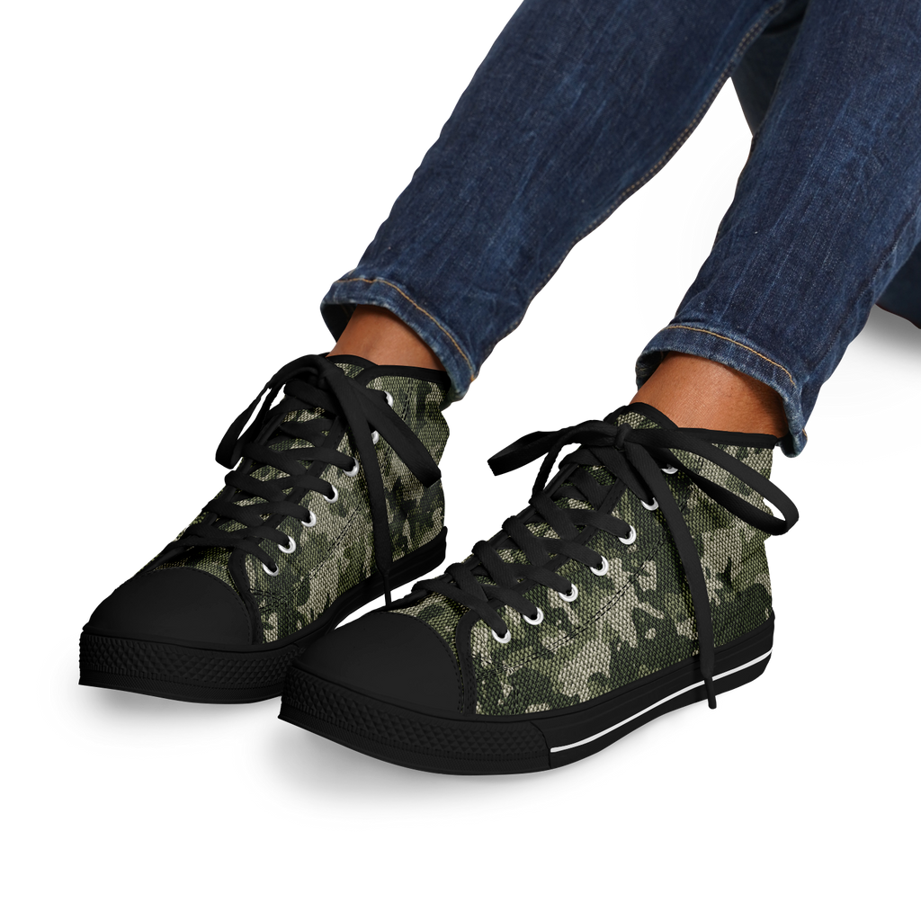 HIGH TOP | green camo | black sole - Arcadia Apparel
