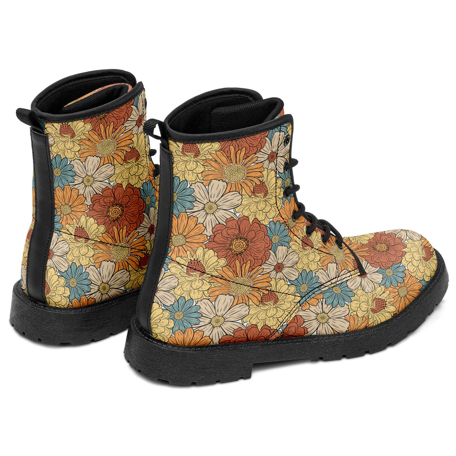 N | city strider boots | flwrpwr pattern 5 - Arcadia Apparel