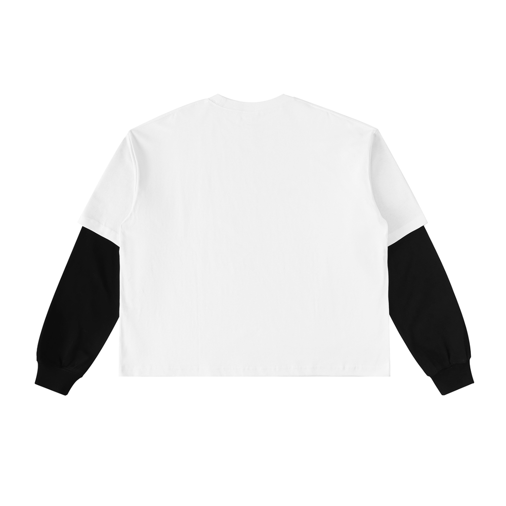 all,arcaprl,arcadia apparel,arcadia,layered,contrast sleeve,cotton,t-shirt,tee,one-size