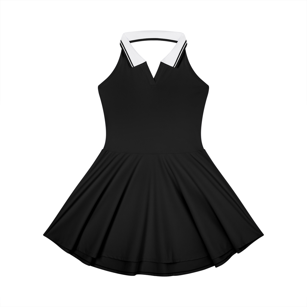 all,arcaprl,collared,halter,a,line,aline,tennis,dress,womens,women,upper,body