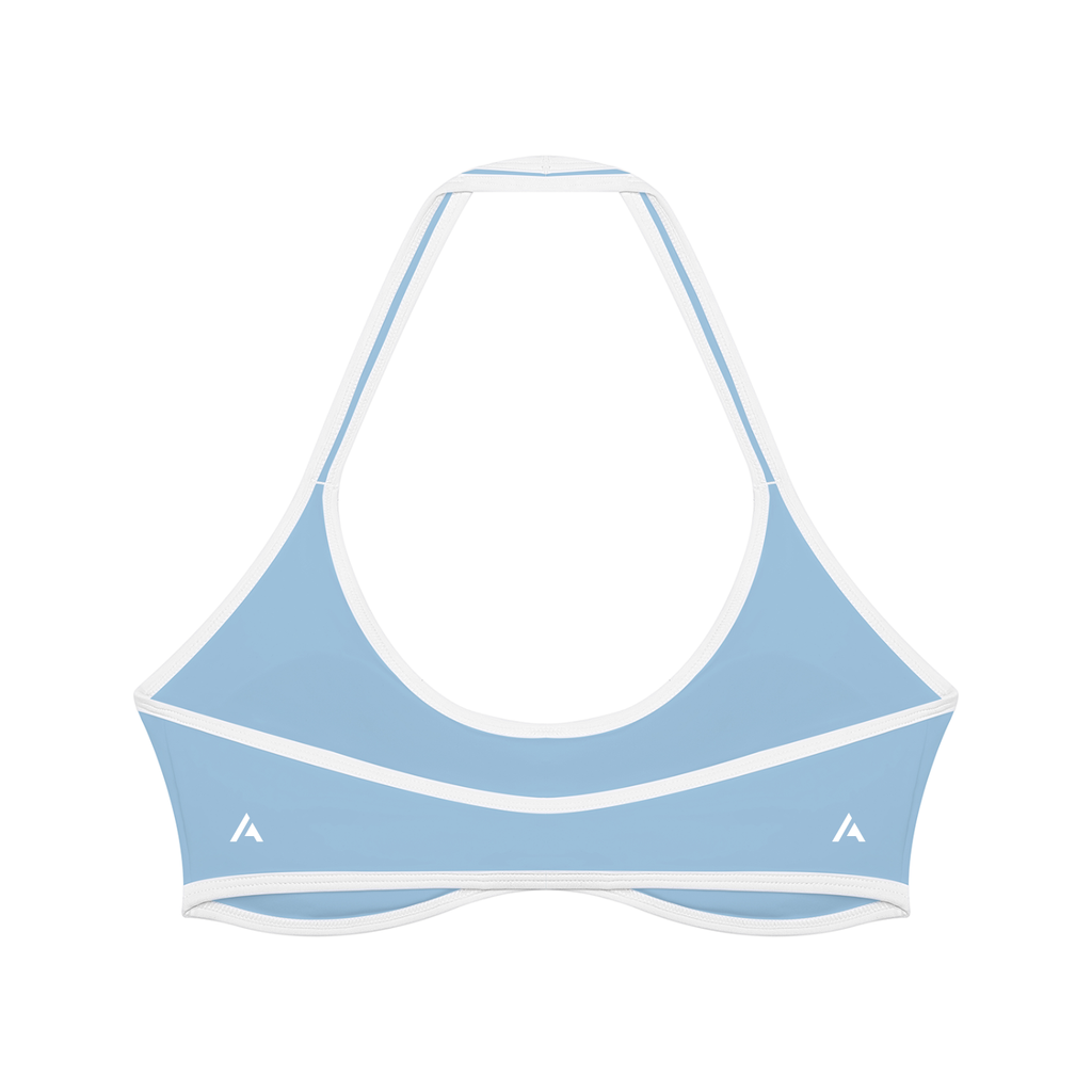 W | halter colour block yoga sports bra