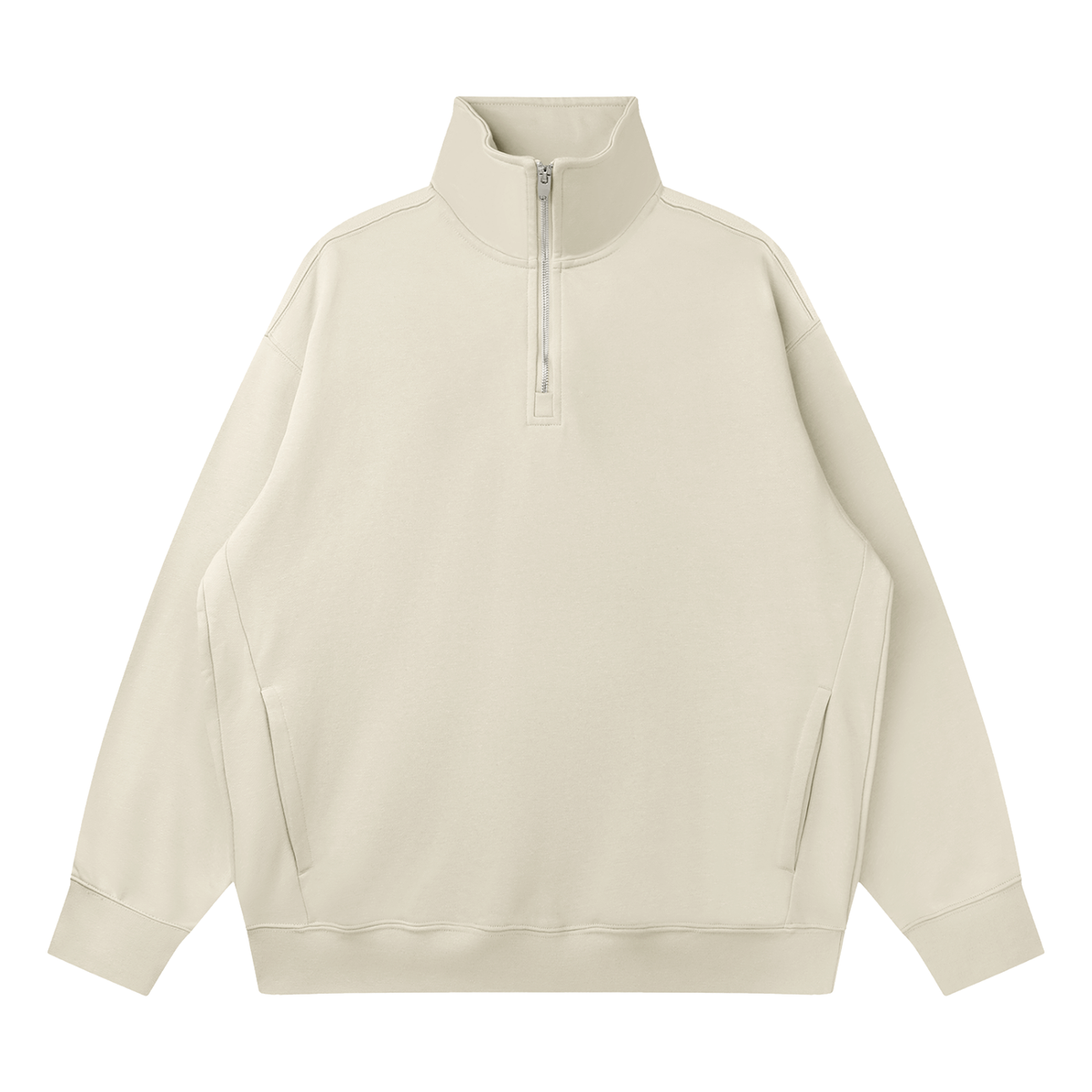 all,arcaprl,onesize,one,size,upperbody,upper,body,quarter,zip,drop,shoulder,sweatshirt