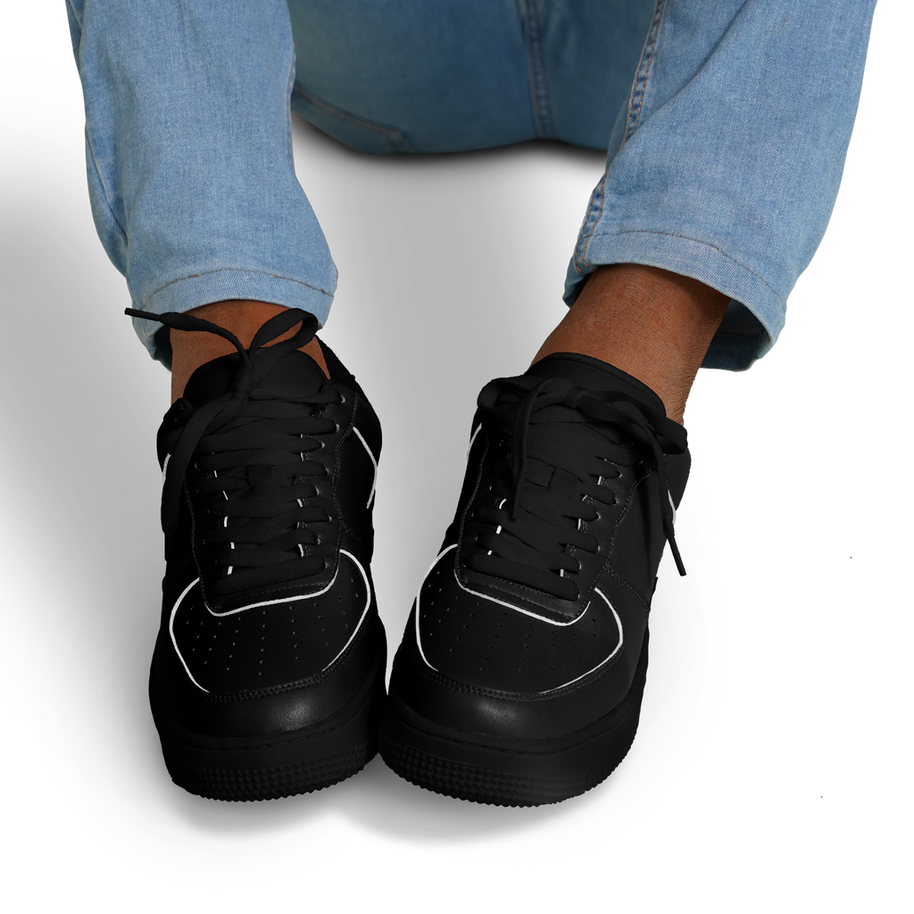 N | core low top | black w/ logo on the heel - Arcadia Apparel