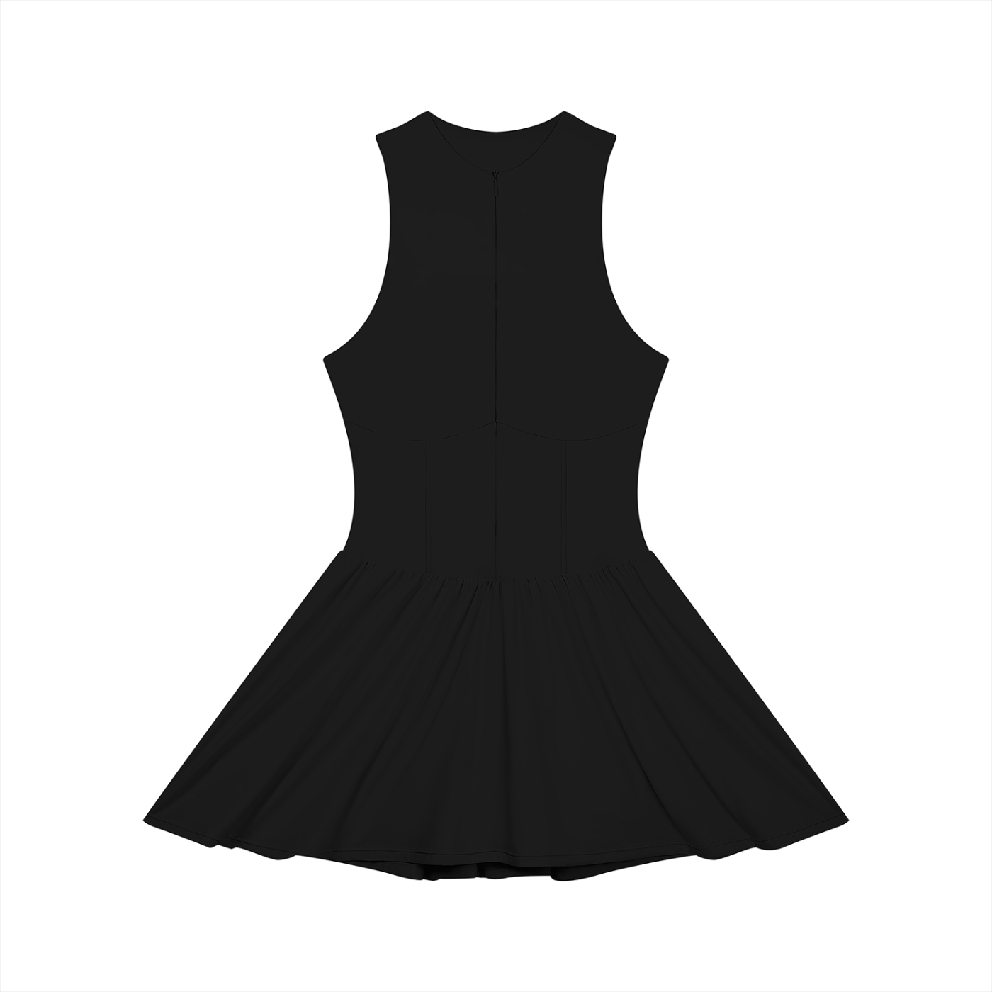all,arcaprl,wo0015,upper,body,ruched,sleeveless,x,line,full,zip,dress,womens,women,woman,womans