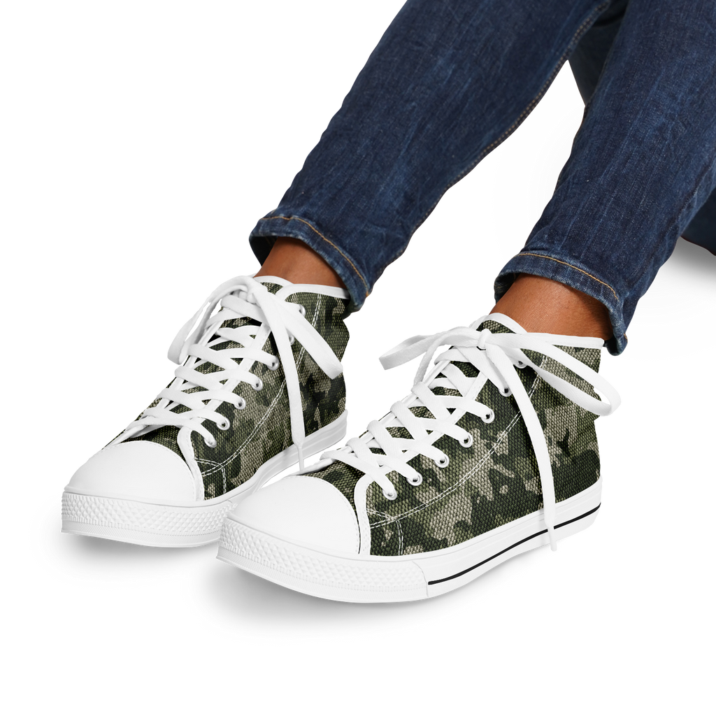 HIGH TOP | green camo | white sole - Arcadia Apparel