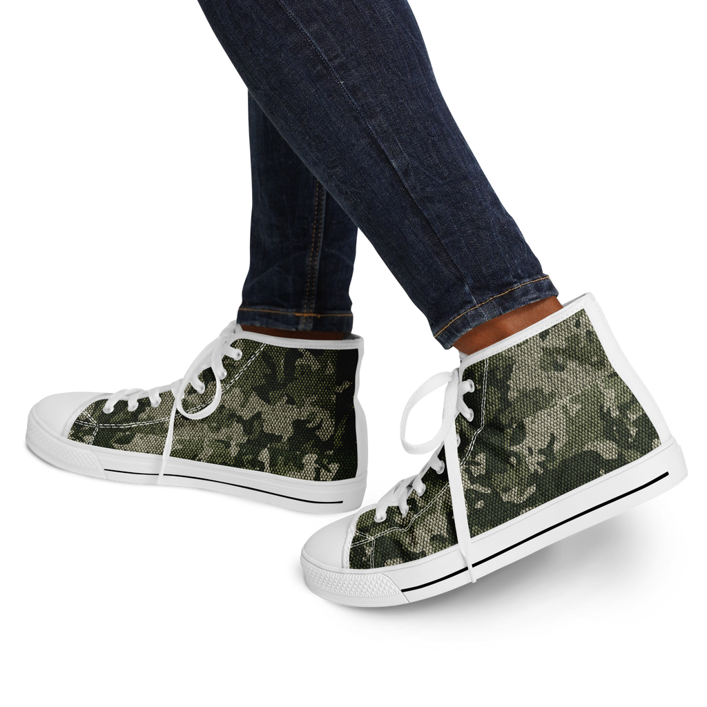 HIGH TOP | green camo | white sole - Arcadia Apparel