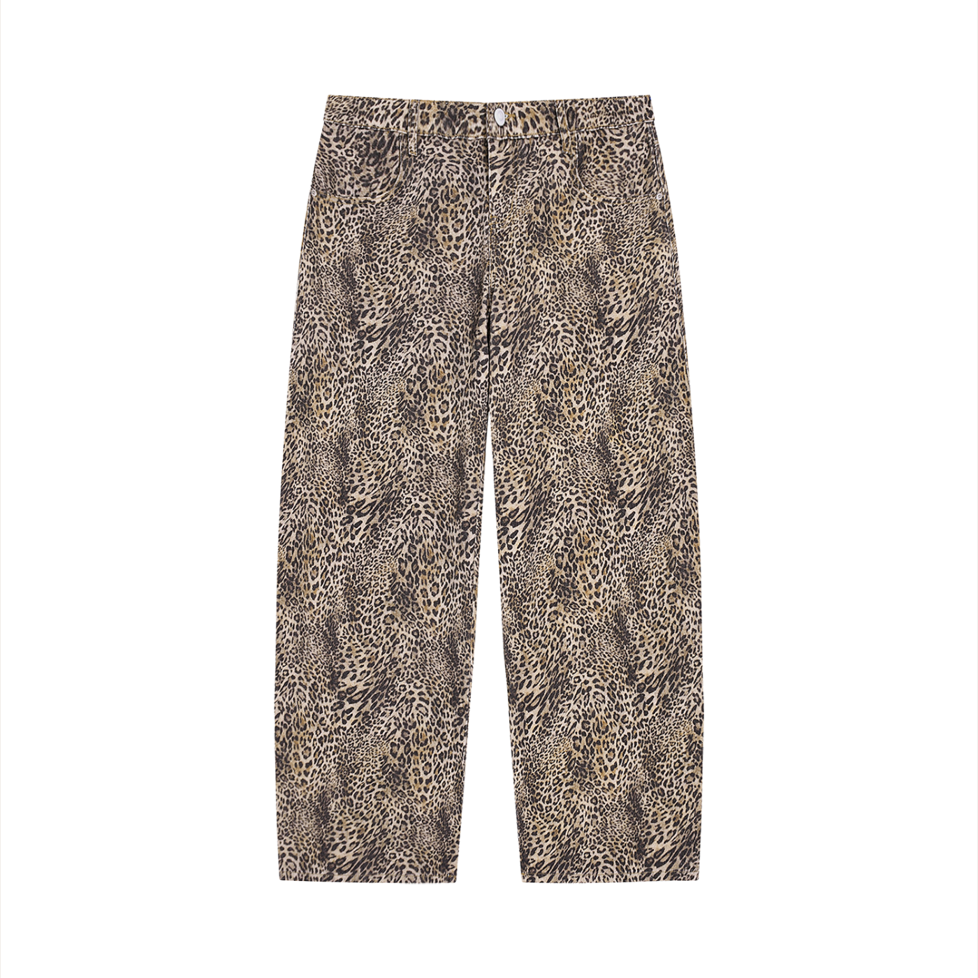 all,arcaprl,ub0036,vintage,wash,leopard,wide,leg,jeans,100,cotton,one,size,lower,body