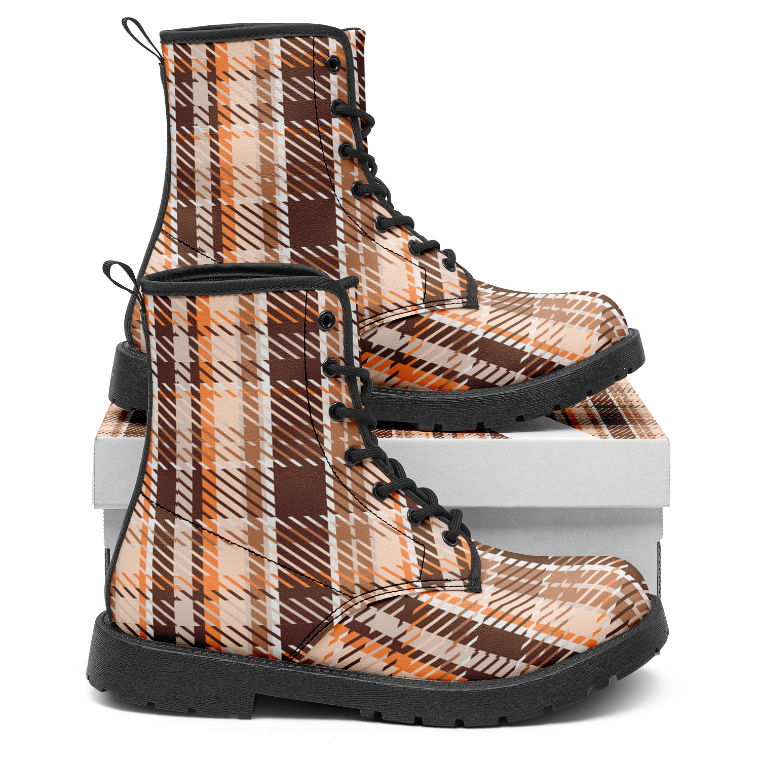 N | city strider boot | brown plaid - Arcadia Apparel