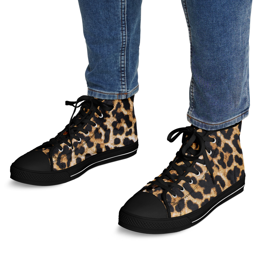 SNE4K | high top | leopard print | black details