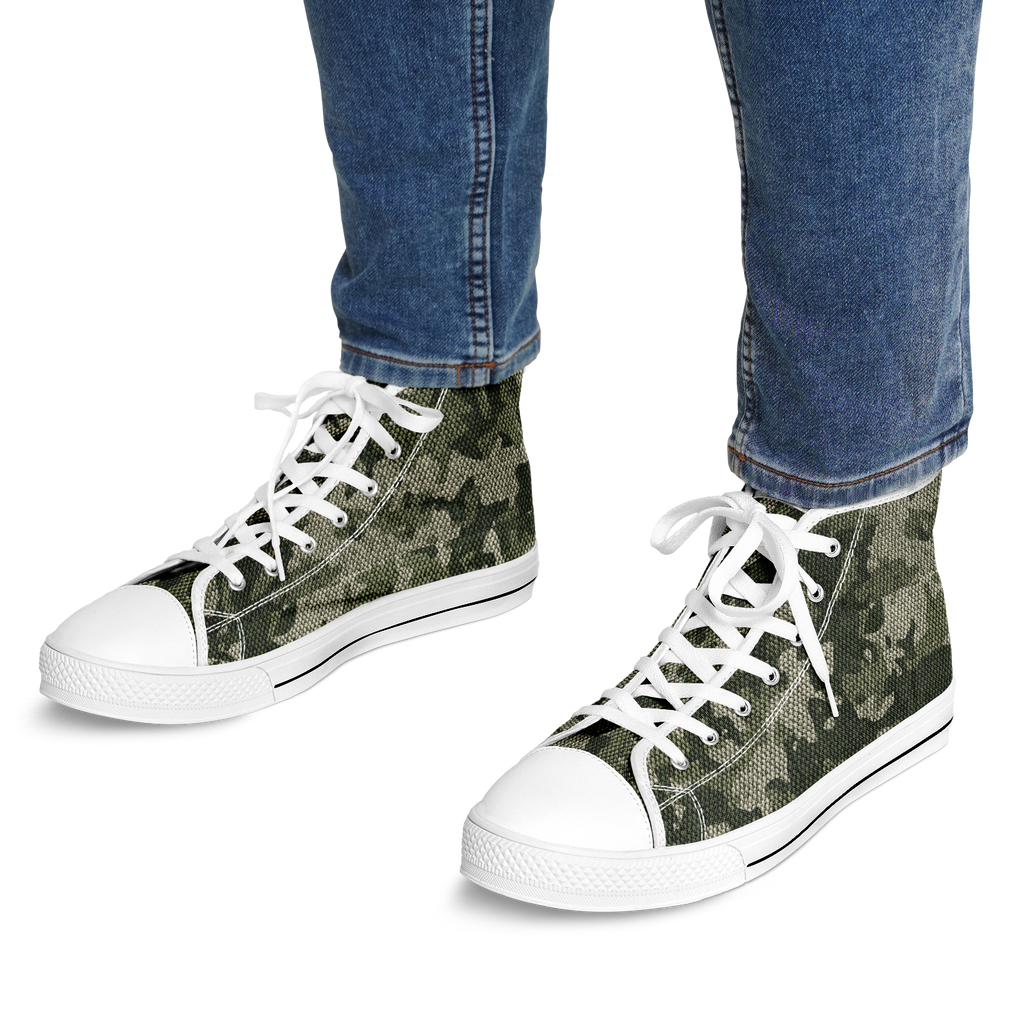 HIGH TOP | green camo | white sole - Arcadia Apparel