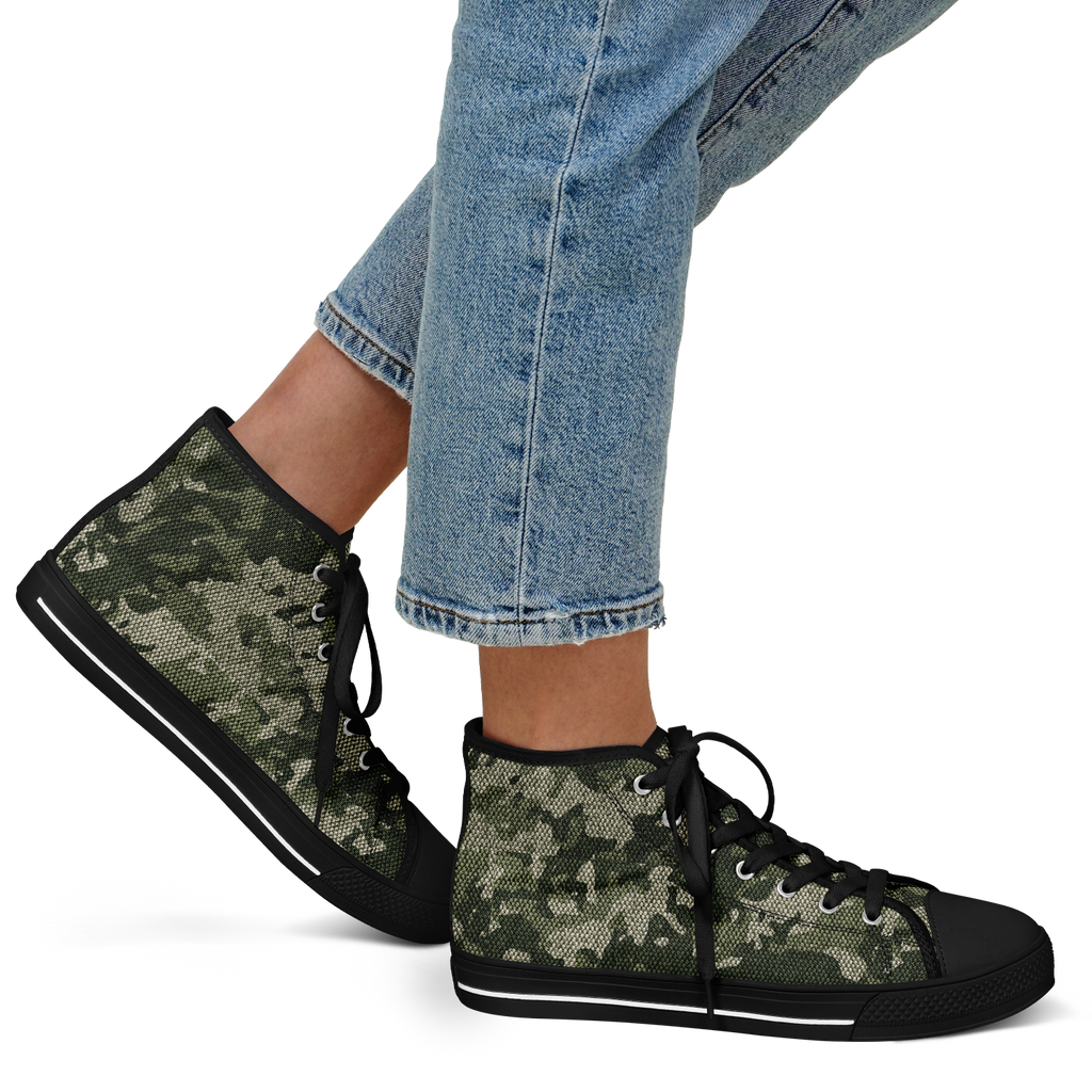 HIGH TOP | green camo | black sole - Arcadia Apparel