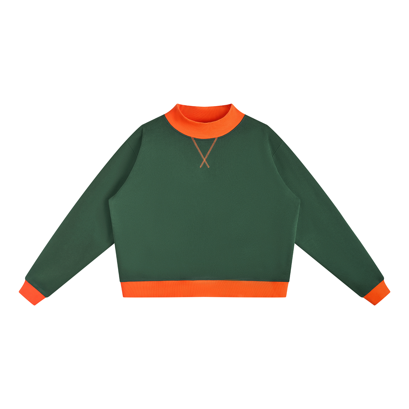 W | mock neck crewneck sweatshirt – Arcadia Apparel