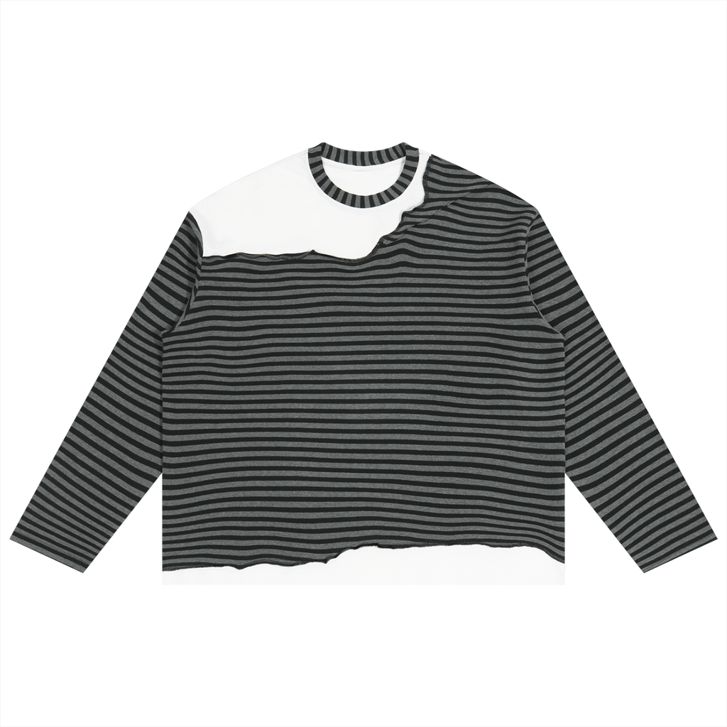 all,arcaprl,one,size,onesize,striped,panel,boxy,long,sleeve,longsleeve,tshirt,upper,upperbody,body