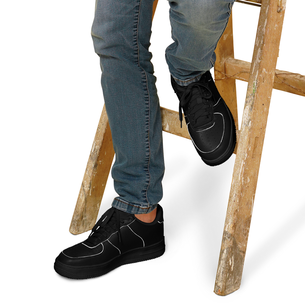 N | core low top | black w/ logo on the heel - Arcadia Apparel