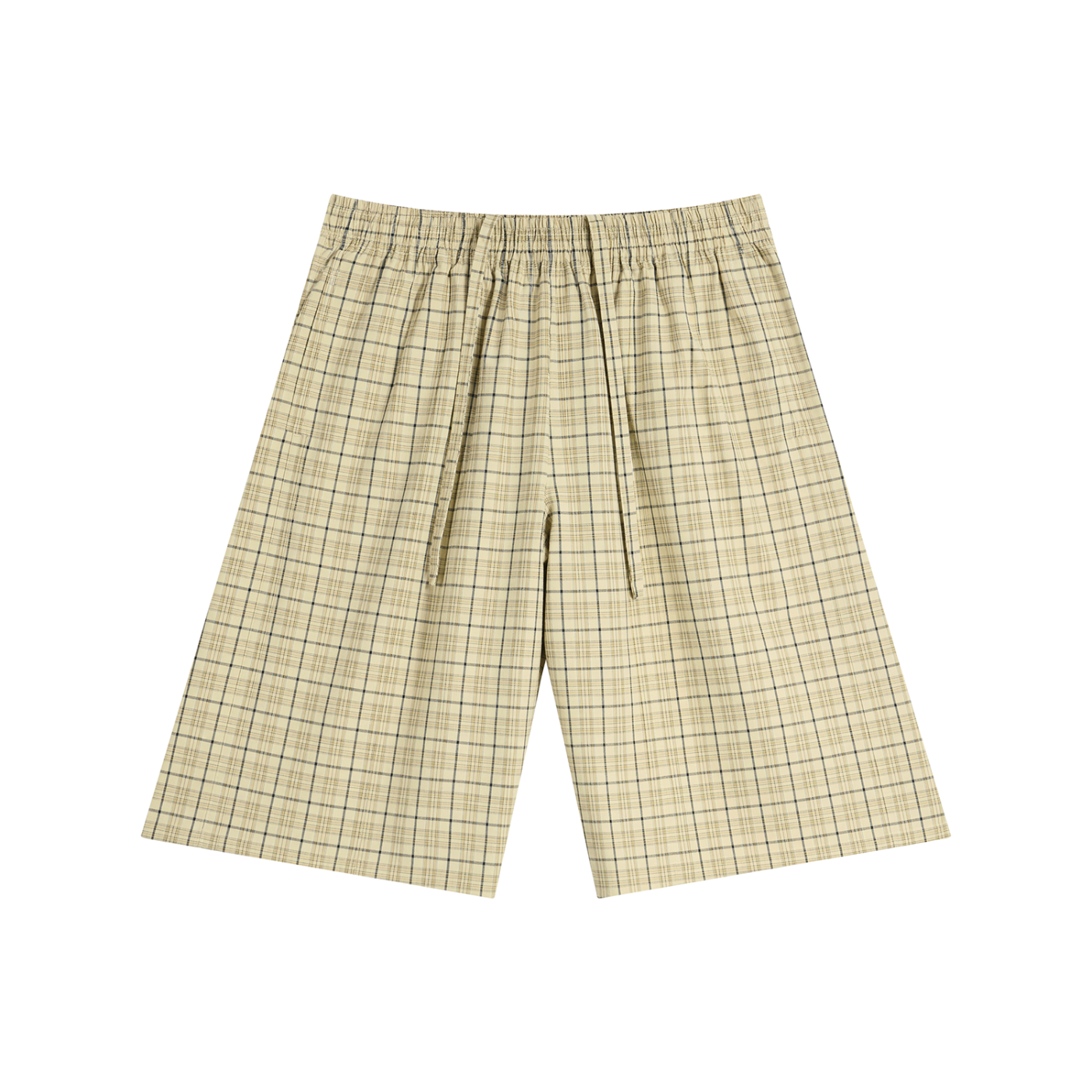 Unisex Plaid Wide Leg Shorts