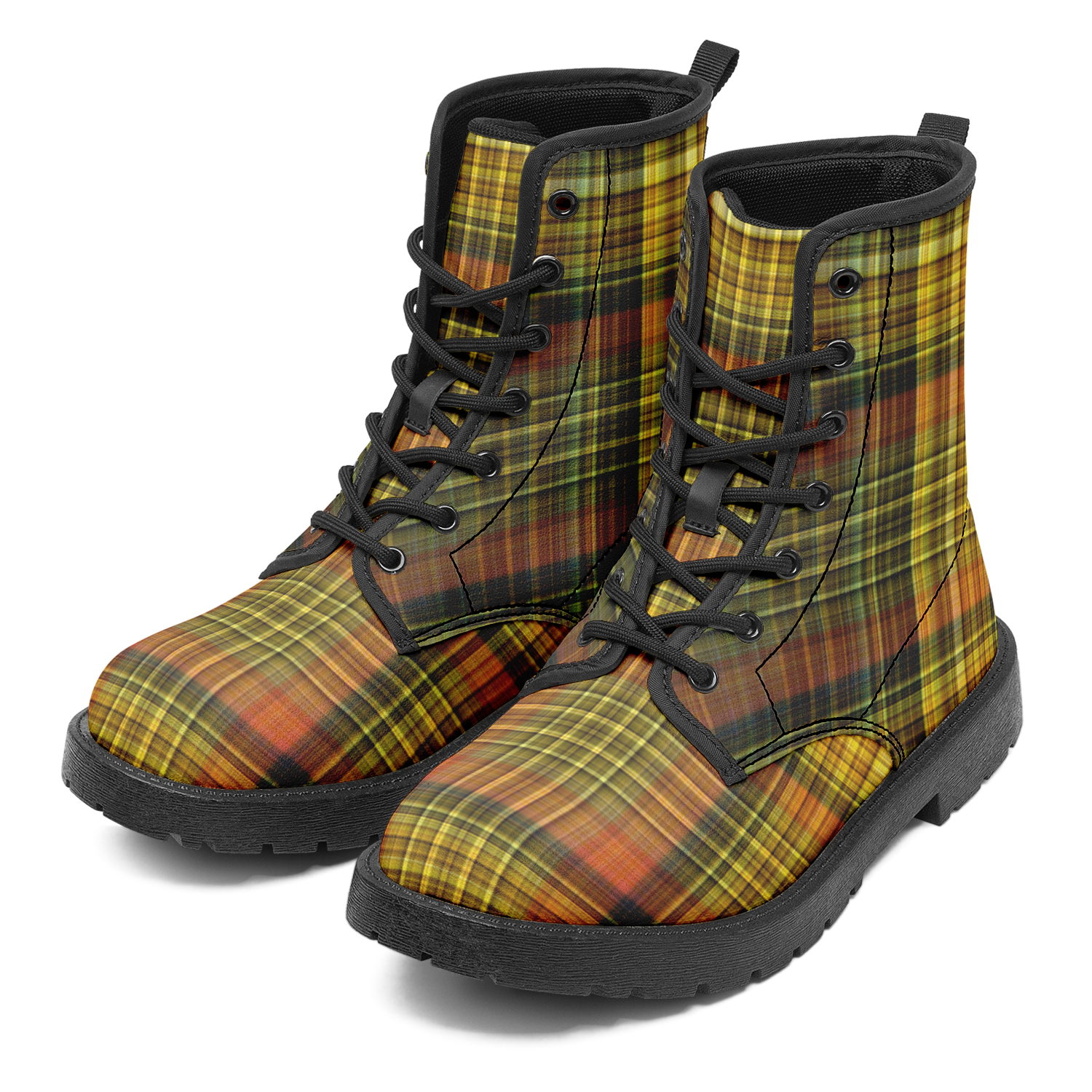 N | city strider boot | yellow plaid - Arcadia Apparel