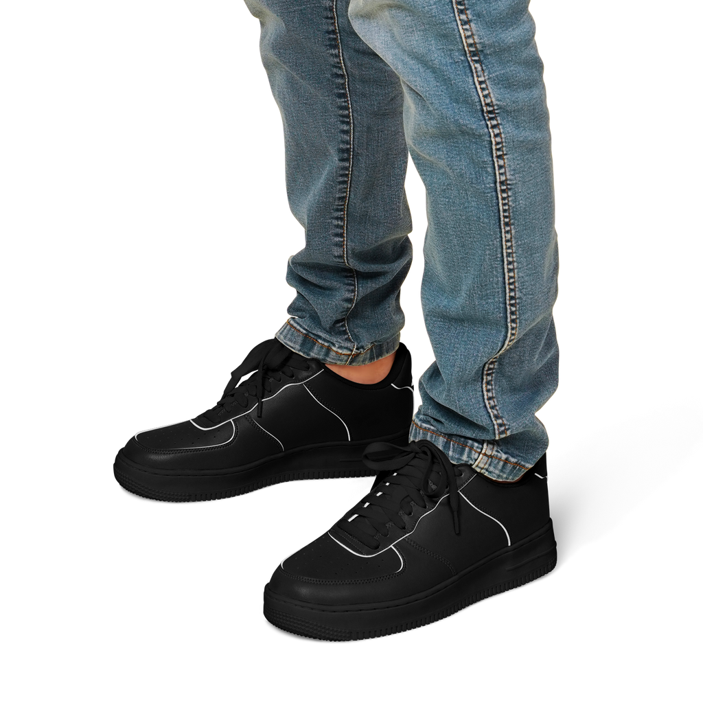 N | core low top | black w/ logo on the heel - Arcadia Apparel