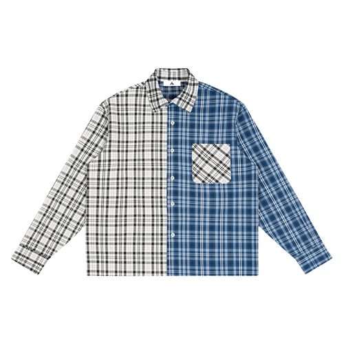 ut0132,all,arcaprl,one,size,oversized,plaid,color,colour,collar,block,shirt,upper,body
