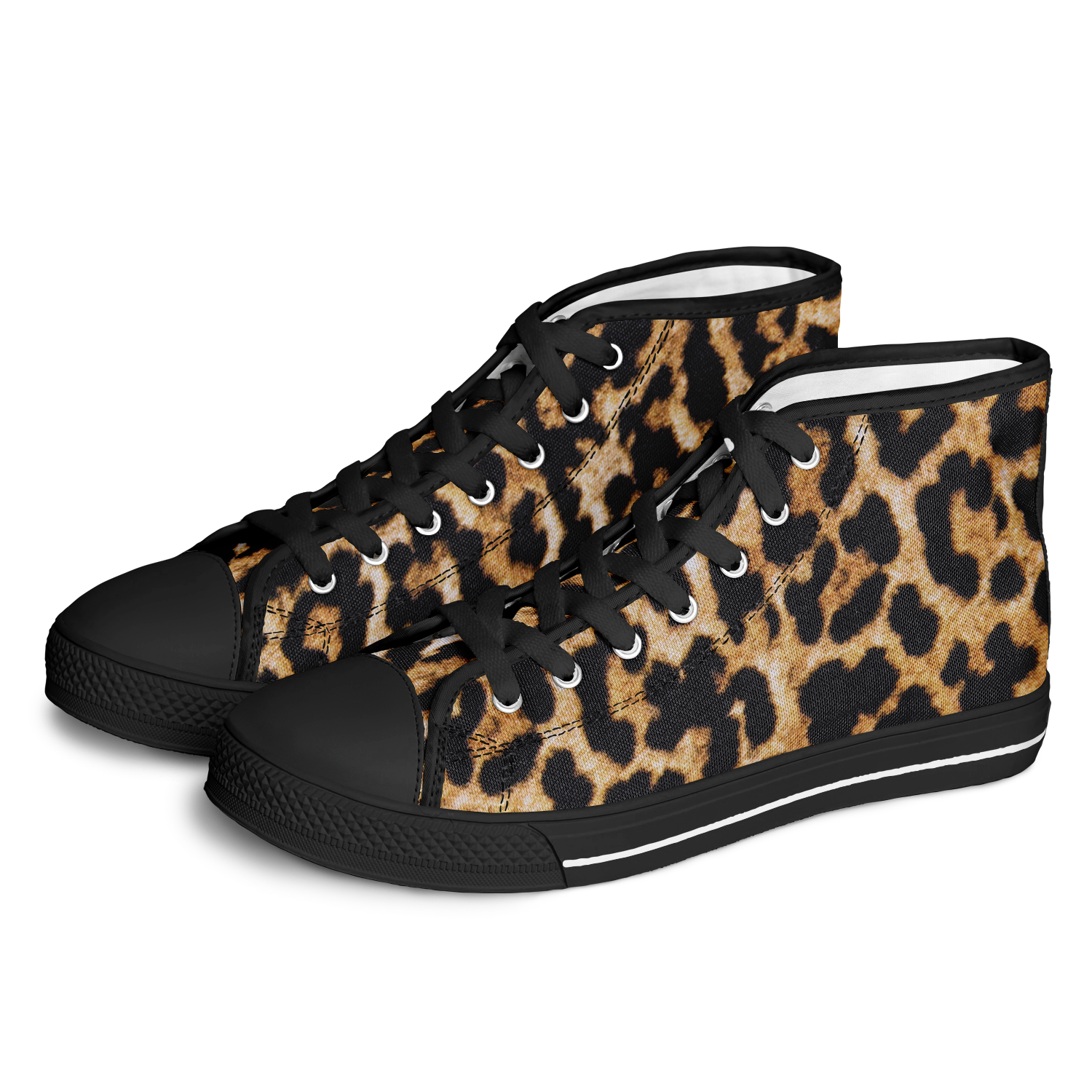SNE4K | high top | leopard print | black details