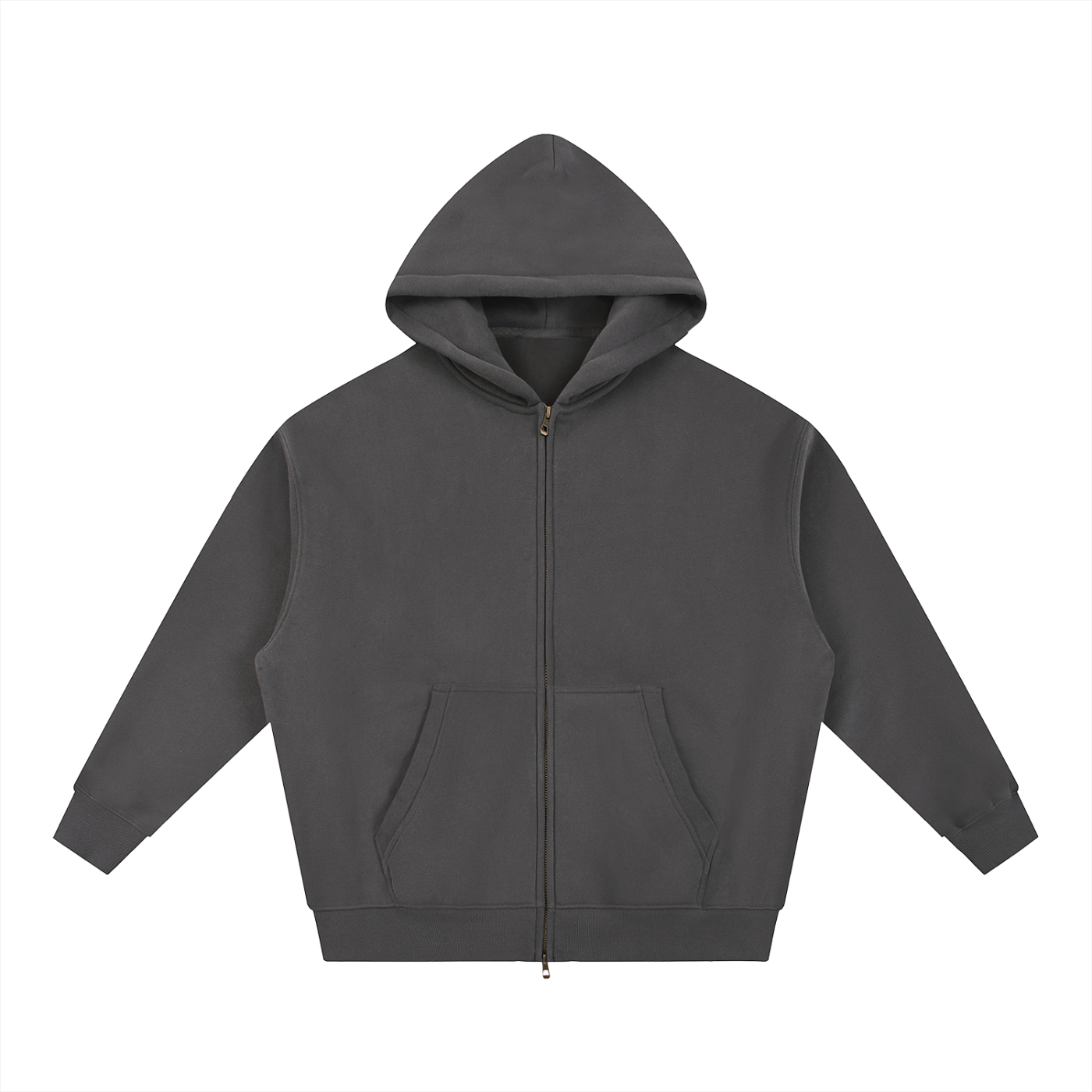 all,arcaprl,rq0023,one,size,essential,oversized,fleece,fleeced,boxy,zip,up,hoodie,upper,body